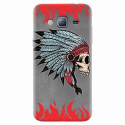 Husa silicon pentru Samsung Galaxy J3 2016 Indian Skull 
