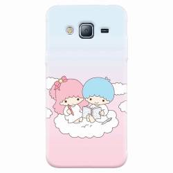Husa silicon pentru Samsung Galaxy J3 2016 Little Twins On Cloud 