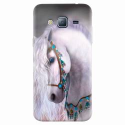 Husa silicon pentru Samsung Galaxy J3 2016 White Horse 