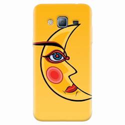 Husa silicon pentru Samsung Galaxy J3 2016 Yellow Moon 