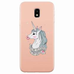 Husa silicon pentru Samsung Galaxy J3 2017 Cute Rose Gold 