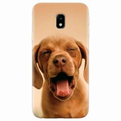 Husa silicon pentru Samsung Galaxy J3 2017 Cute Yawning Puppy 