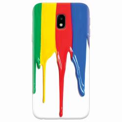 Husa silicon pentru Samsung Galaxy J3 2017 Dripping Colorful Paint 
