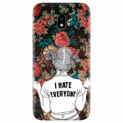 Husa silicon pentru Samsung Galaxy J3 2017 I Hate Everyone 