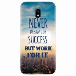 Husa silicon pentru Samsung Galaxy J3 2017 Never Dream 