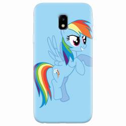 Husa silicon pentru Samsung Galaxy J3 2017 Rainbow Dash 
