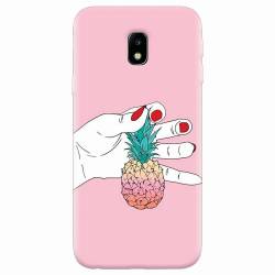 Husa silicon pentru Samsung Galaxy J3 2017 Rainbow Pinepple 