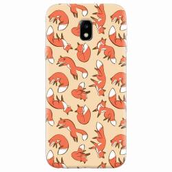 Husa silicon pentru Samsung Galaxy J3 2017 Red Foxes 