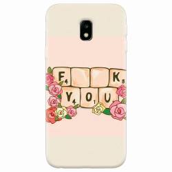 Husa silicon pentru Samsung Galaxy J3 2017 Scrabble 