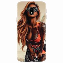Husa silicon pentru Samsung Galaxy J3 2017 Tattoed Girl 
