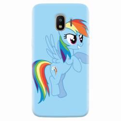 Husa silicon pentru Samsung Galaxy J4 2018 Rainbow Dash 