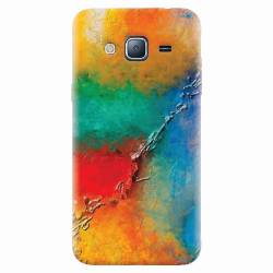 Husa silicon pentru Samsung Galaxy J5 2015 Colorful Wall Paint Texture 