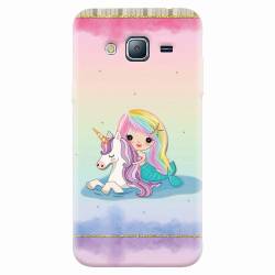 Husa silicon pentru Samsung Galaxy J5 2015 Mermaid Unicorn Play 