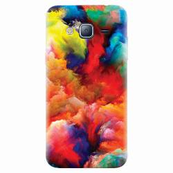 Husa silicon pentru Samsung Galaxy J5 2015 Oil Painting Colorful Strokes 