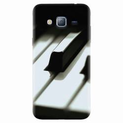 Husa silicon pentru Samsung Galaxy J5 2015 Piano Key Close Up Macro 