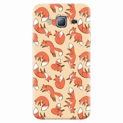 Husa silicon pentru Samsung Galaxy J5 2015 Red Foxes