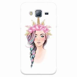 Husa silicon pentru Samsung Galaxy J5 2015 Unicorn Girl 