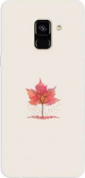 Husa silicon pentru Samsung Galaxy J6 2018 Autumn Tree Leaf Shape Illustration 
