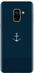 Husa silicon pentru Samsung Galaxy J6 2018 Blue Navy Anchor Illustration Flat 
