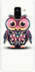 Husa silicon pentru Samsung Galaxy J6 2018 Colorful Owl Illustration 
