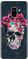 Husa silicon pentru Samsung Galaxy J6 2018 Colorful Skull Roses Space 