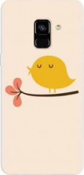 Husa silicon pentru Samsung Galaxy J6 2018 Flat Minimal Cute Bird Illustration 