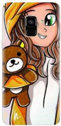 Husa silicon pentru Samsung Galaxy J6 2018 Girl With Little Bear 