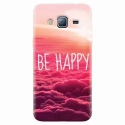 Husa silicon pentru Samsung Galaxy J7 2015 Be Happy Puffy Clouds 