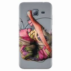 Husa silicon pentru Samsung Galaxy J7 2015 Beautiful Hand Art 