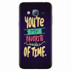 Husa silicon pentru Samsung Galaxy J7 2015 My Favorite Waste Of Time 