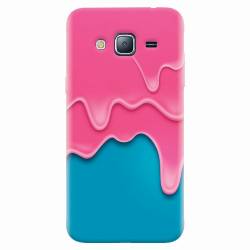 Husa silicon pentru Samsung Galaxy J7 2015 Pink Liquid Dripping 