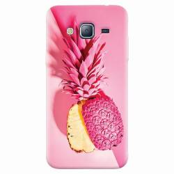 Husa silicon pentru Samsung Galaxy J7 2015 Pink Pineapple 