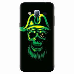 Husa silicon pentru Samsung Galaxy J7 2015 Pirate Skull 