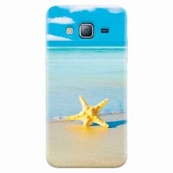 Husa silicon pentru Samsung Galaxy J7 2015 Starfish Beach 