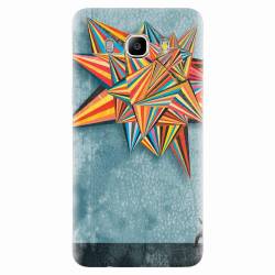 Husa silicon pentru Samsung Galaxy J7 2016 Abstract Colorful Balloon Triangles 