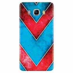 Husa silicon pentru Samsung Galaxy J7 2016 Blue And Red Abstract 