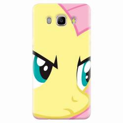 Husa silicon pentru Samsung Galaxy J7 2016 Close Up Fluttershy My Little Pony Friendship Is Magic 