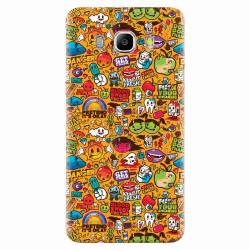 Husa silicon pentru Samsung Galaxy J7 2016 Colorful Sticker Illustrations 