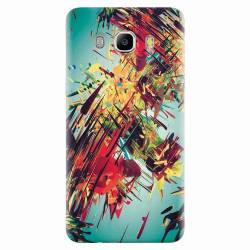 Husa silicon pentru Samsung Galaxy J7 2016 Complex Abstract Colorful 3D Drawing 