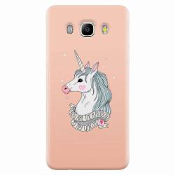 Husa silicon pentru Samsung Galaxy J7 2016 Cute Rose Gold 