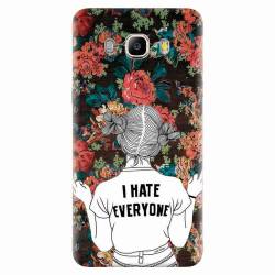 Husa silicon pentru Samsung Galaxy J7 2016 I Hate Everyone 