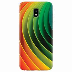 Husa silicon pentru Samsung Galaxy J7 2017 3D Multicolor Abstract Lines 