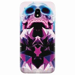 Husa silicon pentru Samsung Galaxy J7 2017 Abstract Framed Skull 