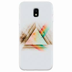 Husa silicon pentru Samsung Galaxy J7 2017 Abstract Grunge Light Triangle 