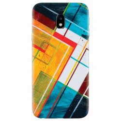 Husa silicon pentru Samsung Galaxy J7 2017 Abstraction Color Shape 