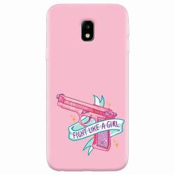 Husa silicon pentru Samsung Galaxy J7 2017 Fight Like A Girl 