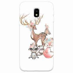 Husa silicon pentru Samsung Galaxy J7 2017 Foxs And Deer 