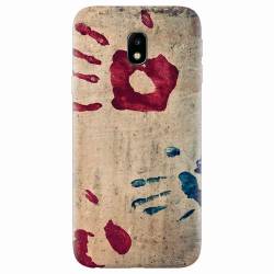 Husa silicon pentru Samsung Galaxy J7 2017 Handprints 