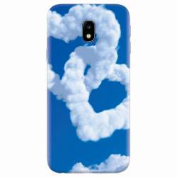Husa silicon pentru Samsung Galaxy J7 2017 Heart Shaped Clouds Blue Sky 