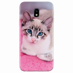 Husa silicon pentru Samsung Galaxy J7 2017 Siamese Kitty 